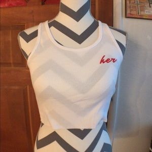 Forever 21 white crop top